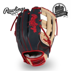 롤링스 프로프리퍼드 오더 외야 글러브 12.75인치 네이비/카멜 PROS3039FS-6