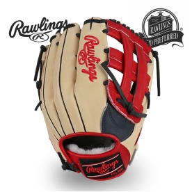 롤링스 프로프리퍼드 오더 외야 글러브 12.75인치 카멜/레드 PROS3039FS-6