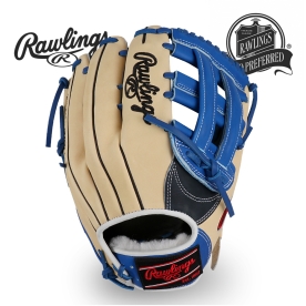 롤링스 프로프리퍼드 오더 외야 글러브 12.75인치 카멜/블루 PROS3039FS