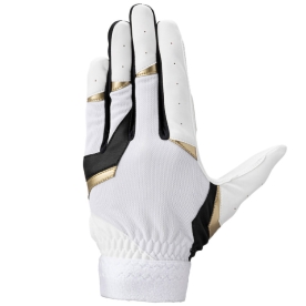 미즈노 Gachi 야구 수비 장갑 화이트/블랙 1EJED33001