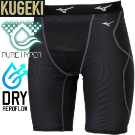 미즈노 쿠케키 슬라이딩 팬츠 레깅스 이너웨어 블랙 12JBCP2409