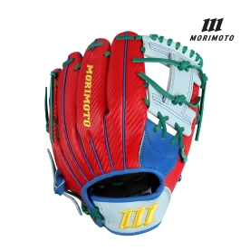 모리모토 뉴카본 스티어 내야 야구 글러브 블루/레드 11.5인치 MPN704SCRB