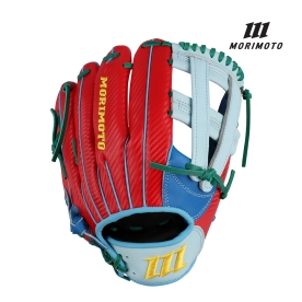 모리모토 뉴카본 스티어 올라운드 야구 글러브 블루/레드 12인치 MPN706SCRB