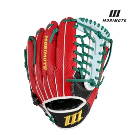 모리모토 뉴카본 스티어 올라운드 야구 글러브 블랙/레드 12인치 MPN707SCBK