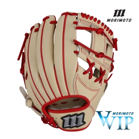 모리모토 VVIP 실버 로고 내야 야구 글러브 11.75인치 PL-002 I웹 크림/레드