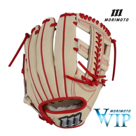 모리모토 VVIP 실버 로고 내야 야구 글러브 11.75인치 PL-002 십자웹 크림/레드