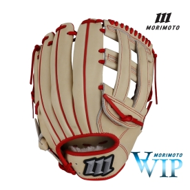 모리모토 VVIP 실버 로고 외야 야구 글러브 12.75인치 PL-003 크림/레드