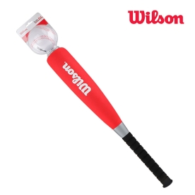 윌슨 야구 폼배트 야구공세트 유소년 어린이 야구배트 레드 WTA005KRDBB