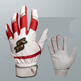 사사키 야구 배팅 장갑 최고급 양가죽 화이트/레드 BG-KTVS1