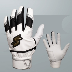사사키 야구 배팅 장갑 최고급 양가죽 화이트/블랙 BG-KTVS1