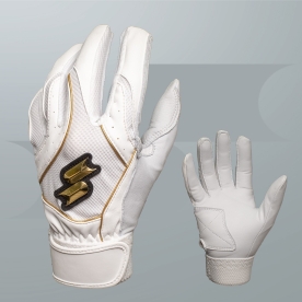 사사키 야구 배팅 장갑 최고급 양가죽 화이트/골드 BG-KTVM1