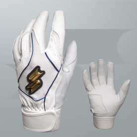 사사키 야구 배팅 장갑 최고급 양가죽 화이트/블루 BG-KTVM1