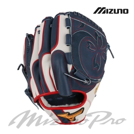 미즈노 프로 BSS 하가 투수 야구 글러브 마에다 겐타 모델 네이비/화이트/레드 HA16