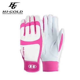 하이골드 레가시 양가죽 야구 배팅 장갑 화이트/핑크 HL253MBJBG002