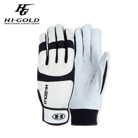 하이골드 레가시 양가죽 야구 배팅 장갑 화이트/블랙 HL253MBJBG003