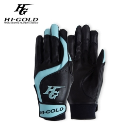 하이골드 웨이브 양가죽 야구 배팅 장갑 블랙/그린 HL253MBJBG004