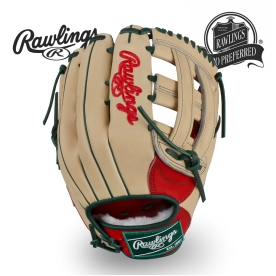 롤링스 프로프리퍼드 오더 외야 글러브 12.75인치 카멜/레드/그린 PROS3039FS-6