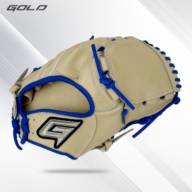 골드 유니크 투수 야구 글러브 샵오더 12인치 크림/블루 GBG-PRO 012