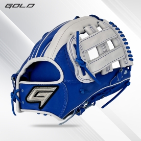 골드 유니크 외야 야구 글러브 샵오더 12.75인치 블루/화이트 GBG-PRO 082