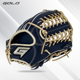 골드 유니크 외야 야구 글러브 샵오더 12.75인치 네이비/크림 GBG-PRO 082