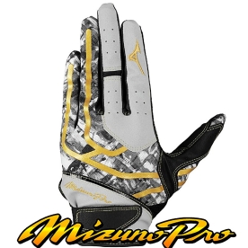 미즈노 프로 야구 수비 장갑 우투용 그레이/골드 1EJED09005