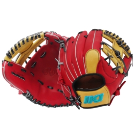 [B품] 인코자바 유소년 내야 야구 글러브 11.25인치 레드/옐로우 JR i(RD/YE)25