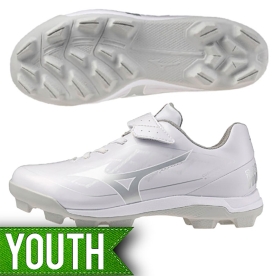 미즈노 유소년 포인트 야구 인조잔디화 야구화 화이트 11GP252701