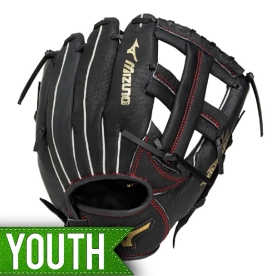 미즈노 유소년 와일드키즈 올라운드 야구 글러브 10인치 블랙 	1AJGY3380009