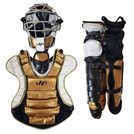 하타케야마 야구 포수장비세트 캐쳐기어세트 골드 HK-CG