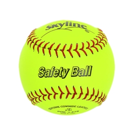 스카이라인 야구 안전구 가죽 연식구 야구공 12인치 소프트볼 POK-L47S