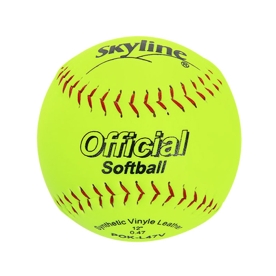 스카이라인 야구 PVC 경식구 야구공 12인치 소프트볼 POK-L47V