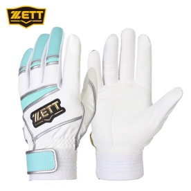제트 야구 배팅 장갑 양피 화이트/민트 BGK-359