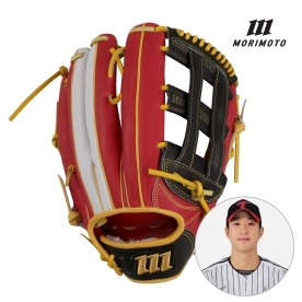모리모토 레플리카 외야 야구 글러브 송찬의A 모델 12.75인치 레드/옐로우/블랙