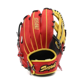 스사노 프로 엘리트 내야 야구 글러브 11.75인치 고쿠보웹 레드/블랙/옐로우 SUPEI88