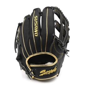 스사노 프로 엘리트 내야 야구 글러브 11.75인치 고쿠보웹 블랙/골드 SUPEI85