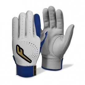 프로-스펙스 레인보우 포프로 천연 양피 야구 배팅 장갑 블루