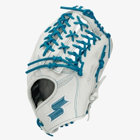사사키 슈퍼프로 외야 야구 글러브 13인치 화이트/스카이블루 Z0517