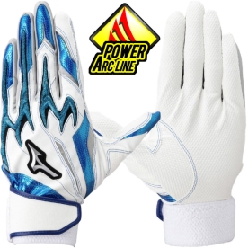 미즈노 프로 야구 배팅 장갑 실리콘 파워 아크 화이트/블루 1EJEA56001