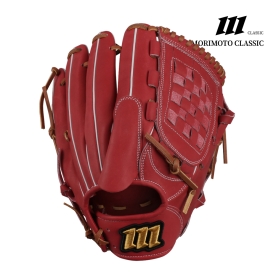 모리모토 클래식 투수/올라운드 야구 글러브 12인치 JPN-301 레드/탄 바둑판웹
