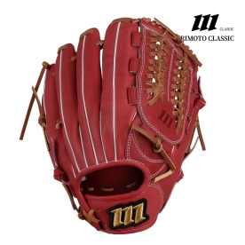 모리모토 클래식 투수/올라운드 야구 글러브 12인치 JPN-306 레드/탄 오가웹