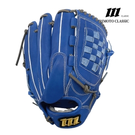 모리모토 클래식 투수/올라운드 야구 글러브 12인치 JPN-301 블루/그레이 바둑판웹
