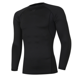 뉴발란스 센터로고 언더셔츠 언더티 긴팔 크루넥 블랙 NBD4CB1223