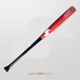 사사키 프로엣지 야구 나무 배트 미들 밸런스 공인 배트 Y자형 레드/블랙 유광 PE01