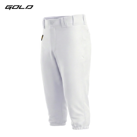 골드 야구 바지 유니폼 바지 프로 선수용 농군 화이트