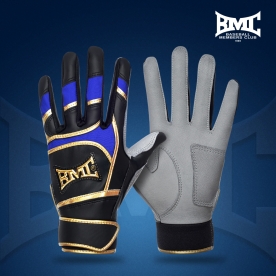 BMC 야구 배팅 장갑 리미티드 에디션 타자 장갑 블랙/블루 BMC-LE263