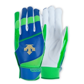 데상트 레트로 야구 배팅 장갑 양가죽 블루 DL253MBJBG002