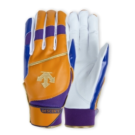 데상트 레트로 야구 배팅 장갑 양가죽 옐로우 DL253MBJBG004