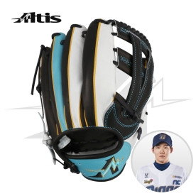 알티스 JP라인 샵오더 내야 야구 글러브 박민우 모델 11.75인치 블랙/화이트/스카이블루 I-610