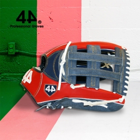 44 외야 야구 글러브 진(眞) 13인치 데님/레드 SH-028