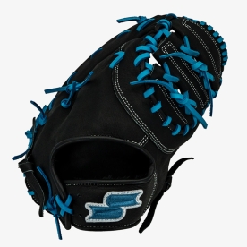 사사키 슈퍼프로 1루 미트 야구 글러브 13인치 블랙/스카이블루 Z0513